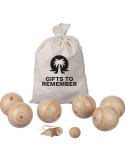 Ensemble de jeu de boules en bois Quillian Matières : bois Couleurs : brun goodies entreprise design