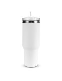 Mug isotherme 1200 ml avec poignée ergonomique | Stasimus Matières : acier inoxydable Couleurs : blanc marquage laser ultra préc