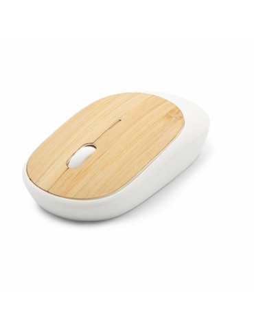 Souris d'ordinateur sans fil, détail bambou | Judith