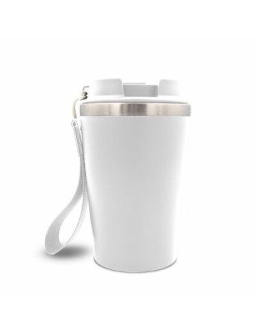 Mug isotherme 350 ml | Nairod Matières : polypropylène (PP) Couleurs : blanc objet promotionnel éco-responsable