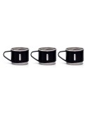 Thermos 420 ml et 3 mugs 150 ml | Quavean Matières : acier inoxydable Couleurs : noir marquage laser ultra précis