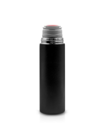 Thermos 420 ml et 3 mugs 150 ml | Quavean Matières : acier inoxydable Couleurs : noir objet promotionnel éco-responsable
