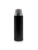 Thermos 420 ml et 3 mugs 150 ml | Quavean Matières : acier inoxydable Couleurs : noir objet promotionnel éco-responsable