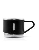 Thermos 420 ml et 3 mugs 150 ml | Quavean Matières : acier inoxydable Couleurs : noir cadeau collaborateur premium
