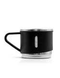 Thermos 420 ml et 3 mugs 150 ml | Quavean Matières : acier inoxydable Couleurs : noir personnalisation rapide en France