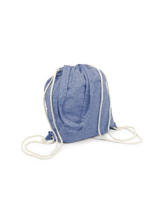 Sac en coton recyclé 2 en 1, sac à cordon et sac shopping | Jamarion