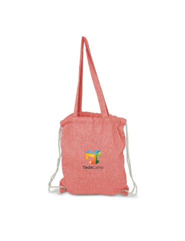 Sac en coton recyclé 2 en 1, sac à cordon et sac shopping | Jamarion 2