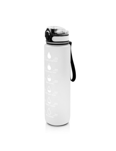 Bouteille de motivation 1000 ml | Bennie Matières : Polycarbonate (PC) Couleurs : blanc marquage laser ultra précis