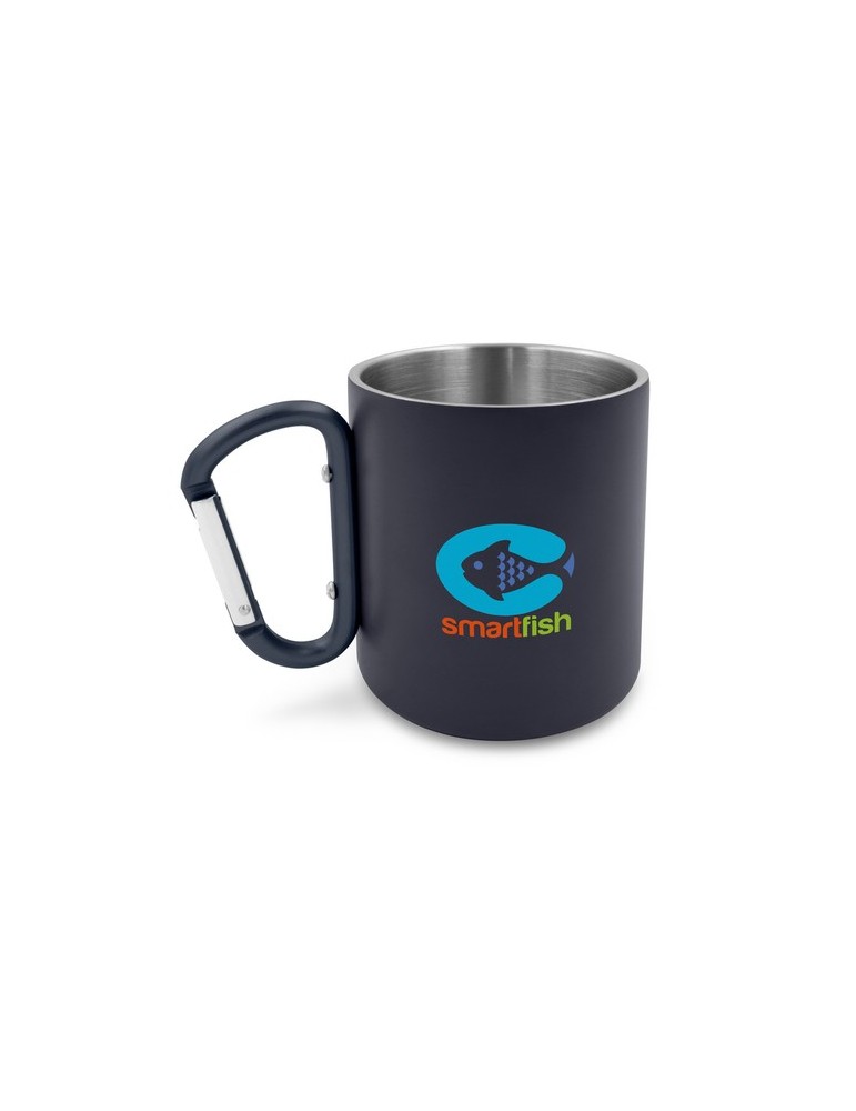 Mug en acier inoxydable 280 ml avec mousqueton | Pari