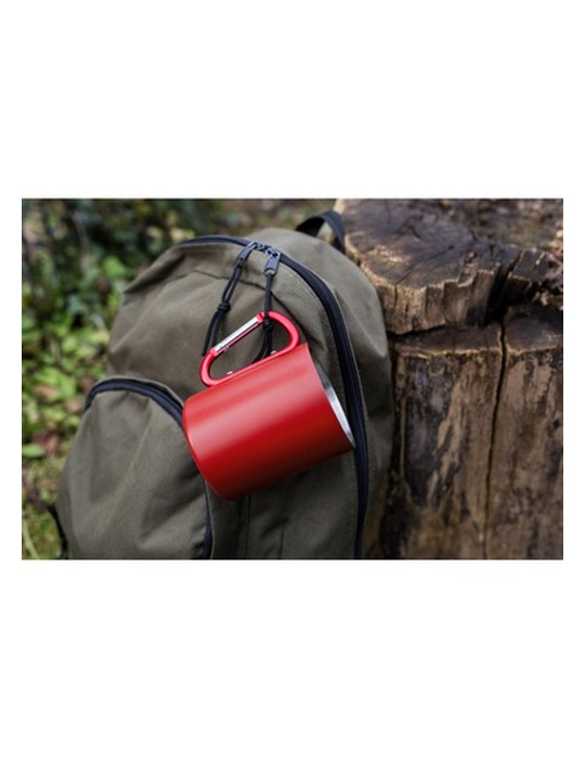 Mug en acier inoxydable 280 ml avec mousqueton | Pari