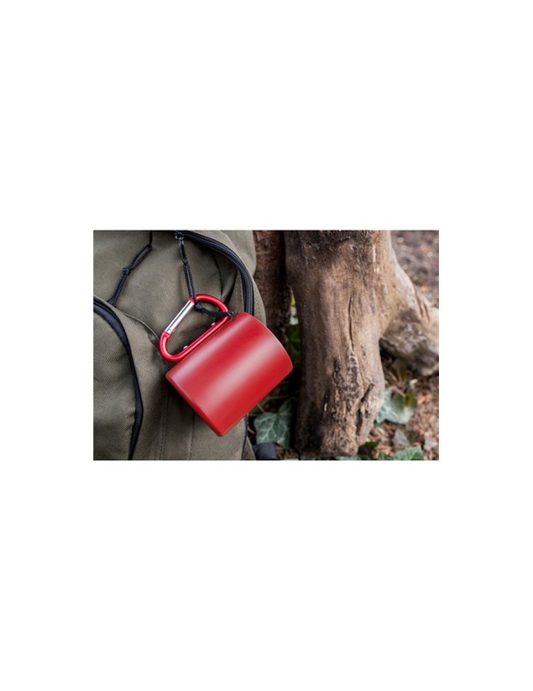 Mug en acier inoxydable 280 ml avec mousqueton | Pari