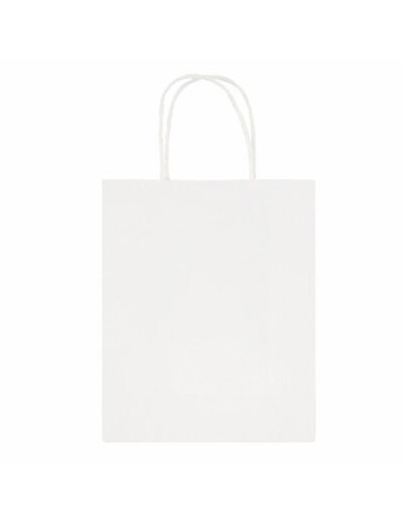 Sac en papier A4 | Dialla B Matières : papier Couleurs : blanc marquage laser ultra précis