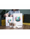 Sac en papier A4 | Dialla B Matières : papier Couleurs : blanc goodies entreprise design