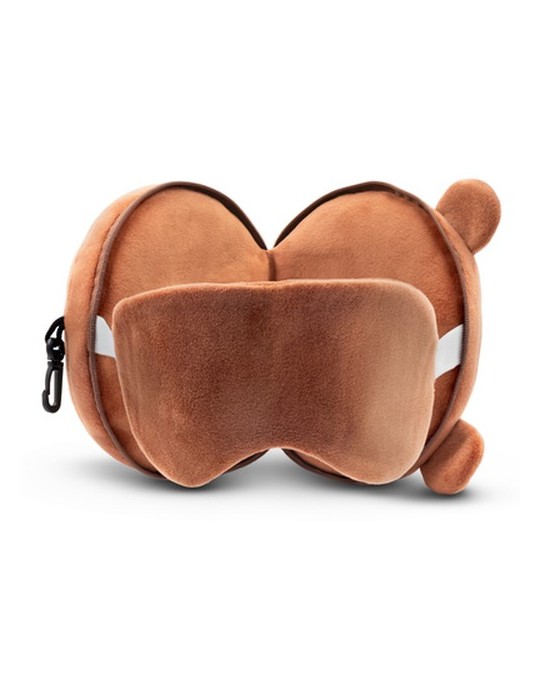 Ours en peluche, oreiller de voyage, masque de nuit | Ren