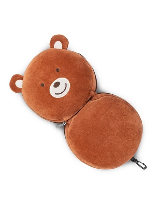 Ours en peluche, oreiller de voyage, masque de nuit | Ren