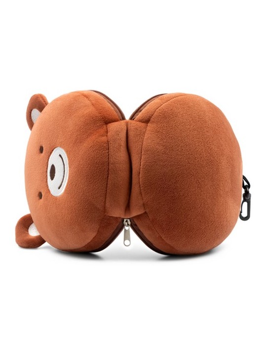 Ours en peluche, oreiller de voyage, masque de nuit | Ren