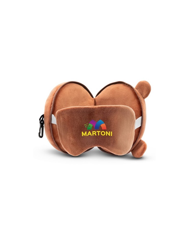 Ours en peluche, oreiller de voyage, masque de nuit | Ren
