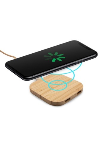 Chargeur sans fil en bambou 10W B'RIGHT | Jazzlyn