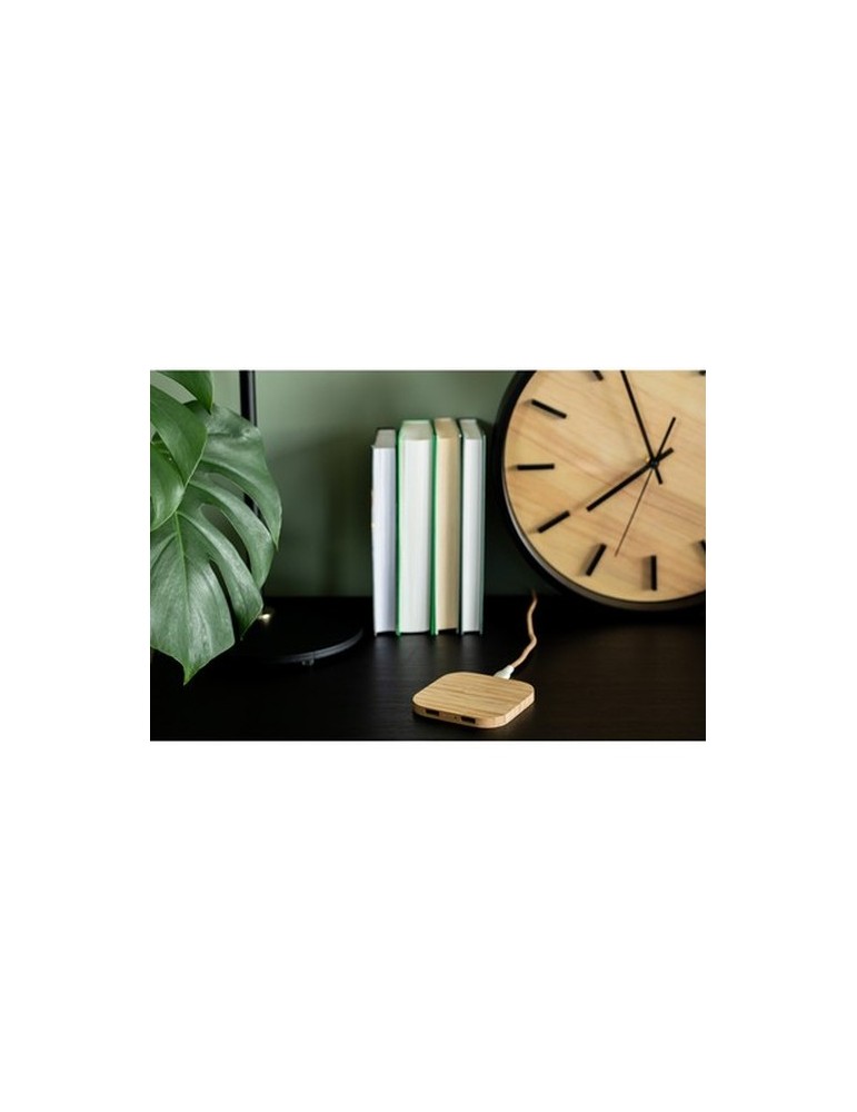 Chargeur sans fil en bambou 10W B'RIGHT | Jazzlyn