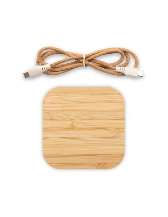 Chargeur sans fil en bambou 10W B'RIGHT | Jazzlyn