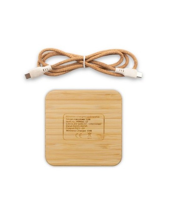 Chargeur sans fil en bambou 10W B'RIGHT | Jazzlyn