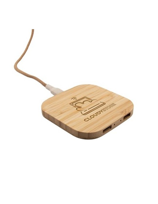 Chargeur sans fil en bambou 10W B'RIGHT | Jazzlyn