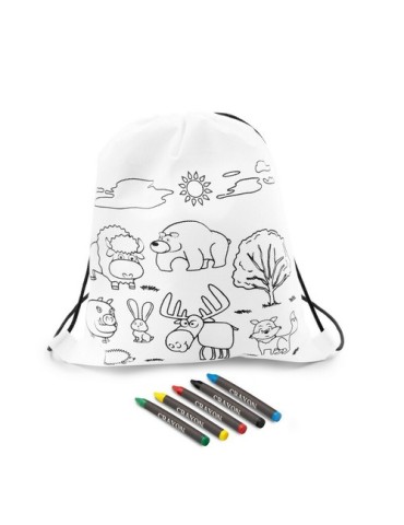 Sac à cordon pour coloriage, crayons | Brody