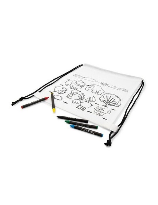 Sac à cordon pour coloriage, crayons | Brody