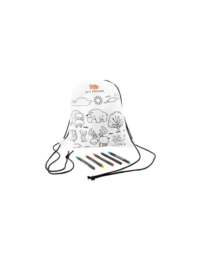 Sac à cordon pour coloriage, crayons | Brody