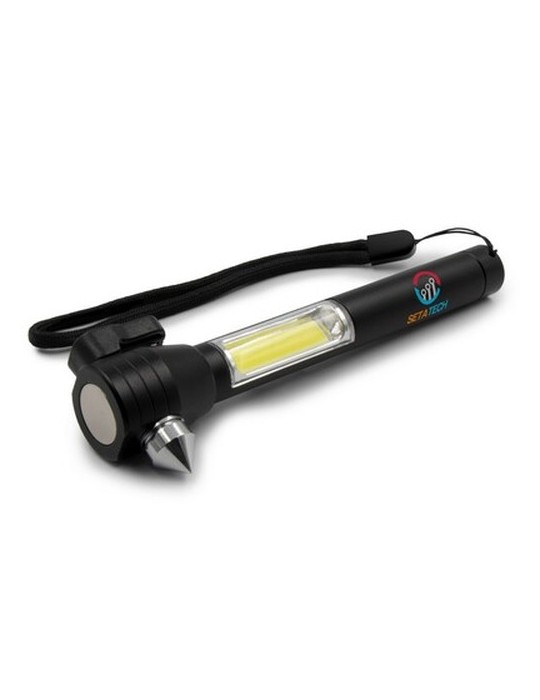 1 torche de secours LED COB, coupe-ceinture, marteau de sécurité | Flint