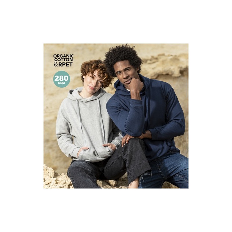 Sweat-Shirt Éco-responsable et Personnalisé à Capuche pour Adulte Harnix Matières : coton organique Taille textile : 3XL Couleur