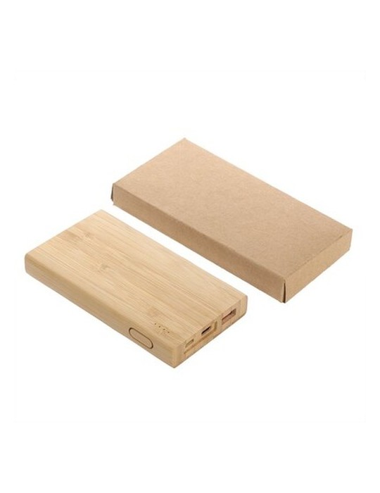B'RIGHT Power Bank en bambou 8000 mAh | Caroline