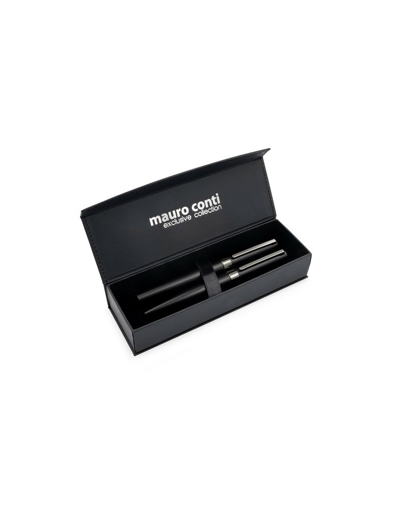 Set d'écriture Mauro Conti, stylo bille et stylo roller | Wirr