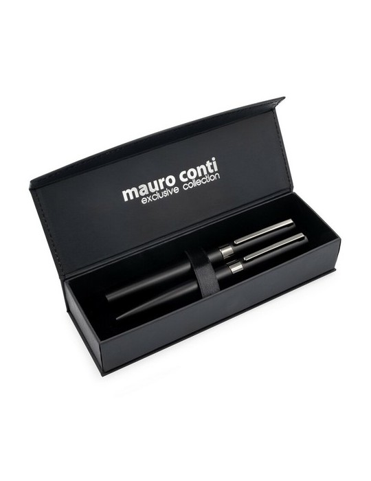 Set d'écriture Mauro Conti, stylo bille et stylo roller | Wirr