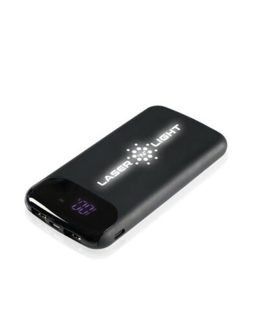 Power Bank 8000 mAh Mauro Conti, chargeur sans fil 5W | Eric Matières : caoutchouc Couleurs : noir accessoire événementiel uniqu