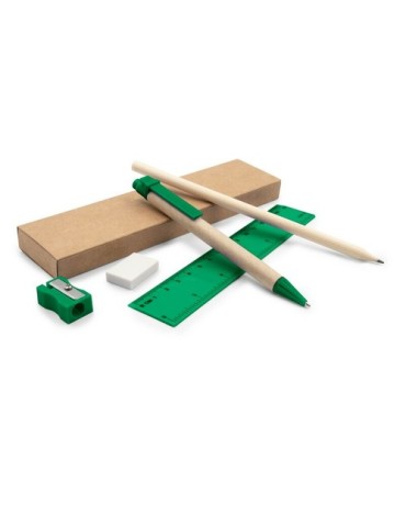 Set scolaire, trousse, crayon, stylo bille, règle, gomme et taille-crayon | Tobias 2