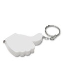 Porte-clés "like it", mètre-ruban 1m Matières : métal Couleurs : blanc