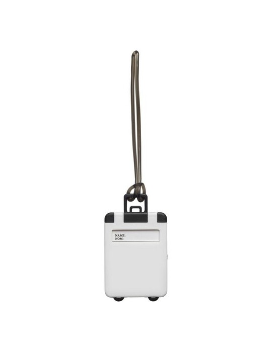 Étiquette de bagage Matières : ABS Couleurs : blanc goodies publicitaire événementiel