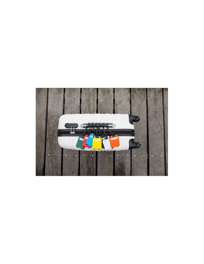 Étiquette de bagage Matières : ABS Couleurs : blanc livraison express 24h 48h