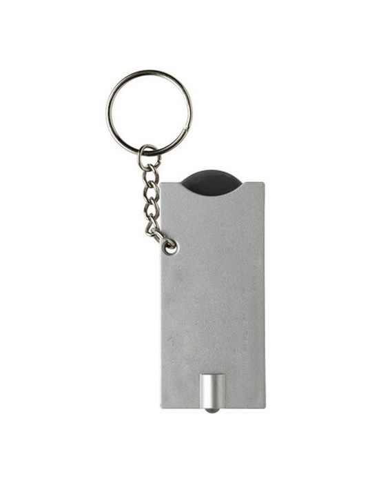 Porte-clés avec jeton charriot et LED