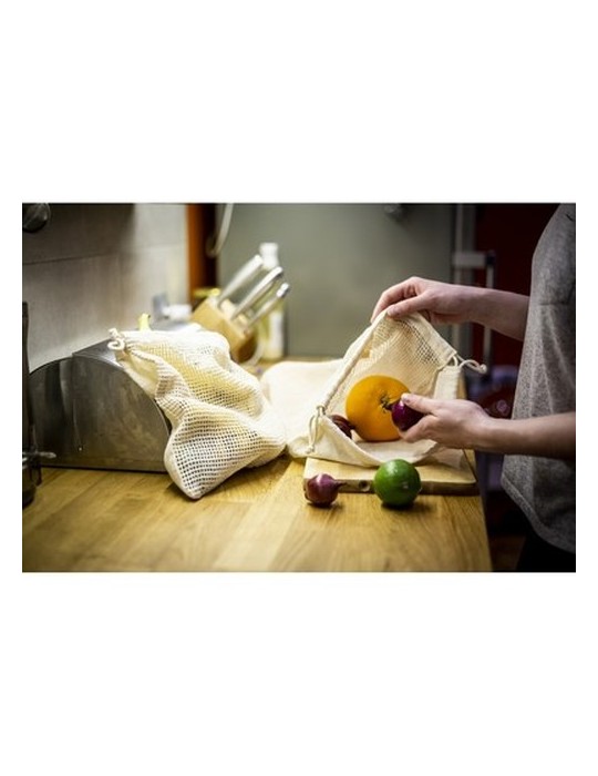 B'RIGHT sac en coton pour fruits et légumes, grand modèle | Brandon