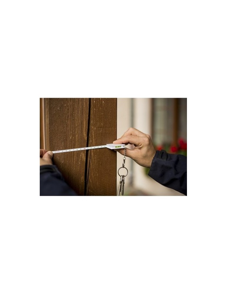 Porte-clés, mètre-ruban 1m et niveau à bulle | Pascal