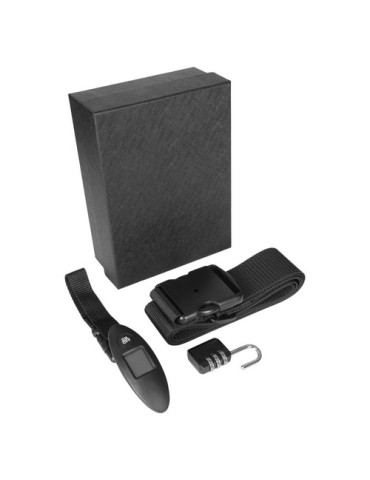 Set de voyage Mauro Conti, bascule à bagages, dragonne et cadenas de voyage | Abigail