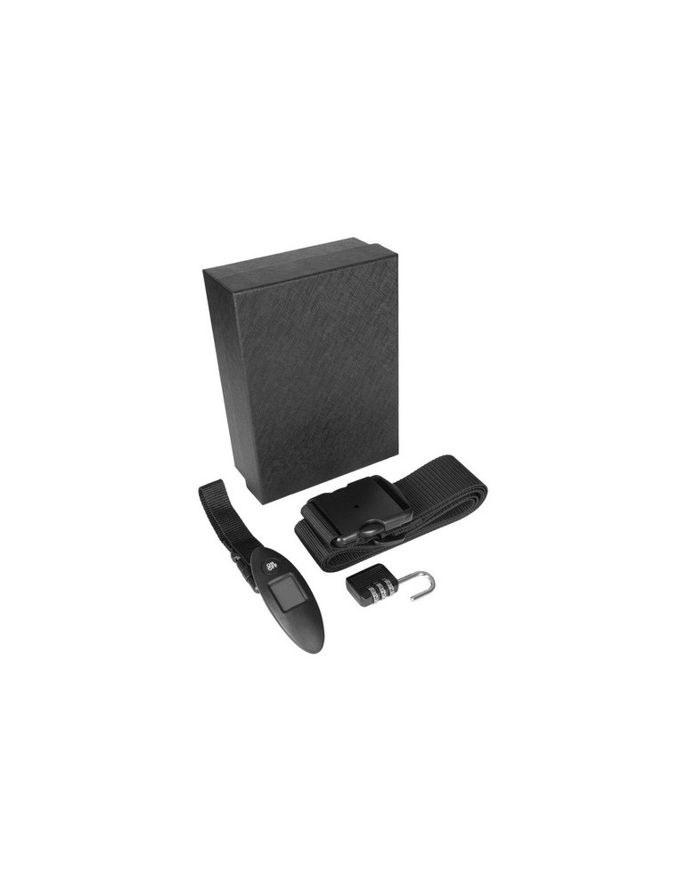 Set de voyage Mauro Conti, bascule à bagages, dragonne et cadenas de voyage | Abigail