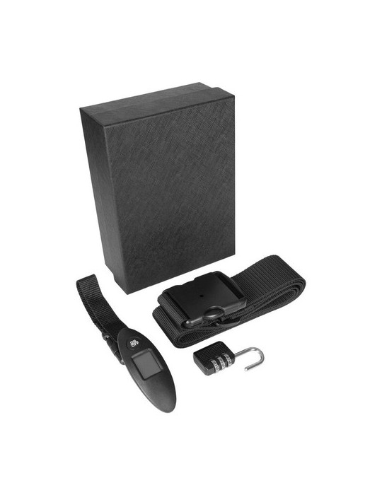 Set de voyage Mauro Conti, bascule à bagages, dragonne et cadenas de voyage | Abigail