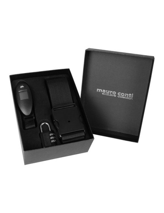 Set de voyage Mauro Conti, bascule à bagages, dragonne et cadenas de voyage | Abigail