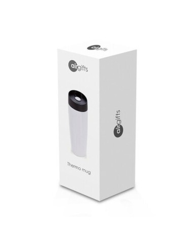 Mug thermique 375 ml Air Gifts | Lottie Matières : acier inoxydable Couleurs : blanc objet promo petit budget