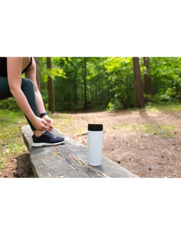 Mug thermique 375 ml Air Gifts | Lottie Matières : acier inoxydable Couleurs : blanc goodies publicitaire durable