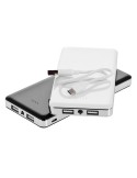 Power Bank 12000 mAh avec lumière | Sawyer Matières : métal Couleurs : blanc personnalisation rapide en France