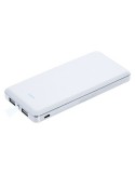 Power Bank 12000 mAh avec lumière | Sawyer Matières : métal Couleurs : blanc goodies personnalisé en stock